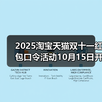2025淘宝天猫双十一红包口令活动10月15日开启！最大25888红包等你来抢！附满减规则（图1）