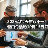 2025淘宝天猫双十一红包口令活动10月15日开启！最大25888红包等你来抢！附满减规则（图4）