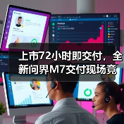 上市72小时即交付,全新问界M7交付现场竟然她们也来了!(图3) 上市72小时即交付,全新问界M7交付现场竟然她们也来了!(图3)