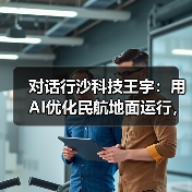 对话行沙科技王宇：用AI优化民航地面运行，让机场更智慧、更节能（图1）