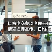 抖音电商专项治理玉石翡翠虚假宣传，日均拦截违规商品5万件（图1）