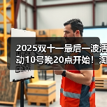 2025双十一最后一波活动10号晚20点开始！淘宝天猫京东双11从11月10日晚8点开始巅峰28小时最便宜！（图4）