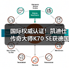国际权威认证！凯迪仕传奇大师K70 SE获德国莱茵 TÜV 高可靠性认证（图1）