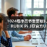 1024程序员节重要献礼：RUBIK Pi 3获官方Ubuntu支持，799元限量发售（图1）