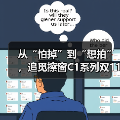 从“怕掉”到“想拍”，追觅擦窗C1系列双11亮剑：窗明几净，才是价值消费的终点（图2）