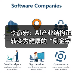 李彦宏：AI产业结构正转变为健康的“倒金字塔”（图1）