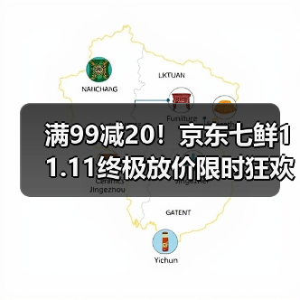 满99减20！京东七鲜11.11终极放价限时狂欢（图3）