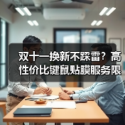 双十一换新不踩雷？高性价比键鼠贴膜服务限时特惠（图1）