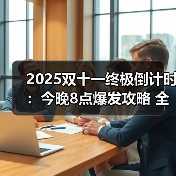 2025双十一终极倒计时：今晚8点爆发攻略 全年最低价抢购全指南（图3）