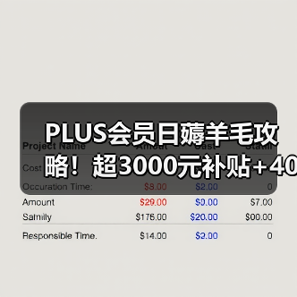 PLUS会员日薅羊毛攻略！超3000元补贴+40元外卖补贴（图3）