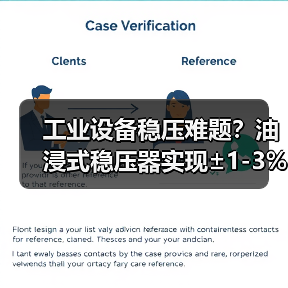 工业设备稳压难题？油浸式稳压器实现±1-3%精准控压（图3）