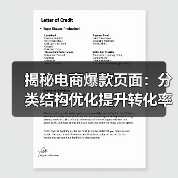 揭秘电商爆款页面：分类结构优化提升转化率（图3）
